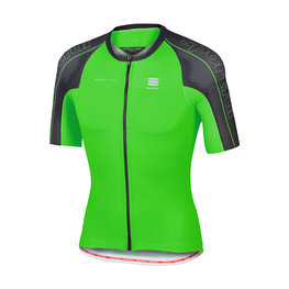 SPORTFUL Cycling short sleeve jersey - BODYFIT SPEEDSKIN - green/black