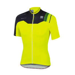 SPORTFUL Cycling short sleeve jersey - BODYFIT PRO TEAM - yellow/black