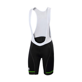 SPORTFUL Cycling bib shorts - GIRO - green/black