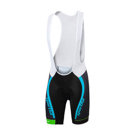 SPORTFUL Cycling bib shorts - SC TEAM - light blue/black