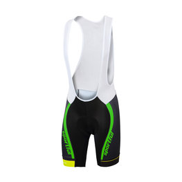 SPORTFUL Cycling bib shorts - SC TEAM - green/black