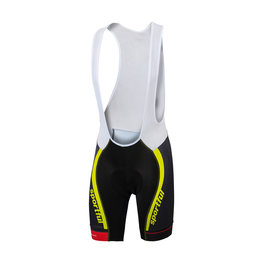 SPORTFUL Cycling bib shorts - SC TEAM - yellow/black
