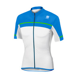 SPORTFUL Cycling short sleeve jersey - PISTA - light blue/white