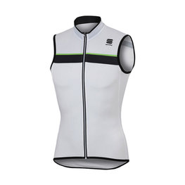 SPORTFUL Cycling sleeveless jersey - PISTA - white/black