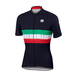 SPORTFUL Cycling short sleeve jersey - ITALIA - black