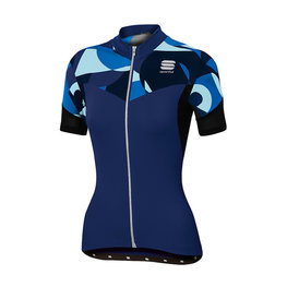 SPORTFUL Cycling short sleeve jersey - PRIMAVERA LADY - blue