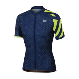 SPORTFUL Cycling short sleeve jersey - PRISM - blue/yellow