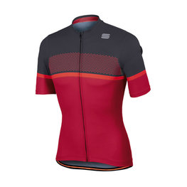 SPORTFUL Cycling short sleeve jersey - FREQUENCE - pink/grey