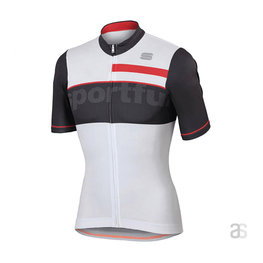 SPORTFUL Cycling short sleeve jersey - SQUADRA CORSE - red/white/grey