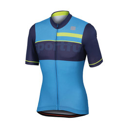 SPORTFUL Cycling short sleeve jersey - SQUADRA CORSE - yellow/blue/light blue