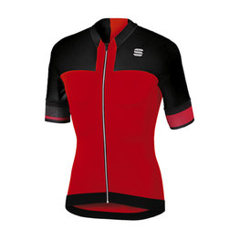SPORTFUL Cycling short sleeve jersey - STRIKE - red/black