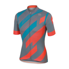 SPORTFUL Cycling short sleeve jersey - VOLT - blue/pink/grey