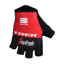 SPORTFUL Cycling fingerless gloves - TREK SEGAFREDO 2017 - black/red