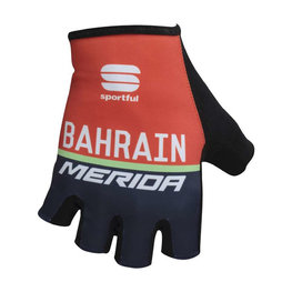 SPORTFUL Cycling fingerless gloves - BAHRAIN MERIDA 2017 - black/red