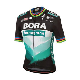 SPORTFUL Cycling short sleeve jersey - BORA HANSGROHE 2020 - black/green/multicolour