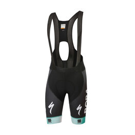 SPORTFUL Cycling bib shorts - BORA HANSGROHE 2020 - green/black