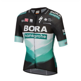 SPORTFUL Cycling short sleeve jersey - BORA HANSGROHE 2020 - black/green