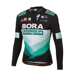 SPORTFUL Cycling winter long sleeve jersey - BORA 2020 WINTER - green/black