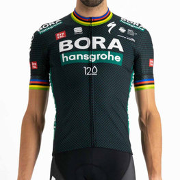 SPORTFUL Cycling short sleeve jersey - BORA HANSGROHE 2021  - grey/green