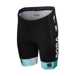 SPORTFUL Cycling shorts without bib - BORA 2019 KIDS - green/black