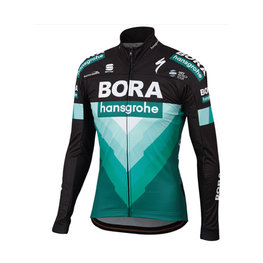 SPORTFUL Cycling thermal jacket - BORA 2019 PARTIAL - black/green