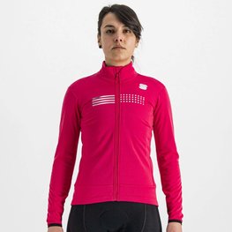SPORTFUL Cycling thermal jacket - TEMPO W LADY - pink