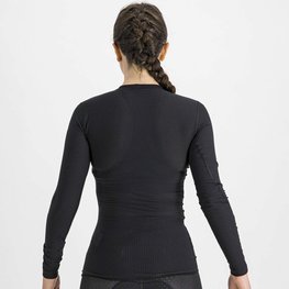 SPORTFUL Cycling long sleeve t-shirt - BODYFIT PRO WOMAN - black