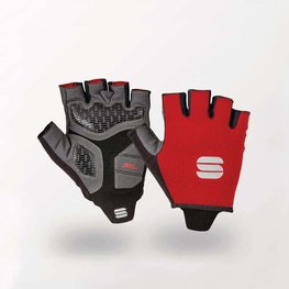 SPORTFUL Cycling fingerless gloves - TC - red