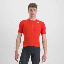 SPORTFUL Cycling short sleeve jersey - MATCHY - red
