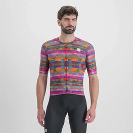 SPORTFUL Cycling short sleeve jersey - GLITCH BOMBER - green
