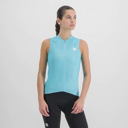 SPORTFUL Cycling sleeveless jersey - MATCHY LADY - light blue