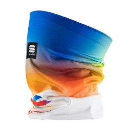 SPORTFUL Cycling neckwarmer - TOTAL ENERGIES 2022 - orange/white/blue/yellow