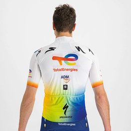 SPORTFUL Cycling gilet - TOTAL ENERGIES 2022 - orange/blue/yellow/white