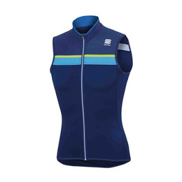 SPORTFUL Cycling sleeveless jersey - PISTA - yellow/blue