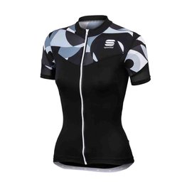 SPORTFUL Cycling short sleeve jersey - PRIMAVERA LADY - white/black