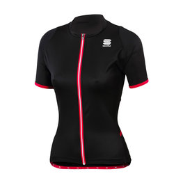 SPORTFUL Cycling short sleeve jersey - LUNA LADY - black/pink