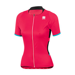 SPORTFUL Cycling short sleeve jersey - LUNA LADY - black/pink