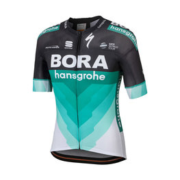 SPORTFUL Cycling short sleeve jersey - BORA HANSGROHE 2018 - white/green/black