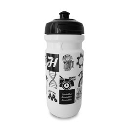 Cycling water bottle - 550 ml - black/white