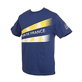 Cycling short sleeve t-shirt - TOUR DE FRANCE - blue