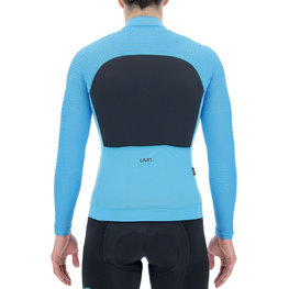 UYN Cycling winter long sleeve jersey - AIRWING WINTER - black/turquoise