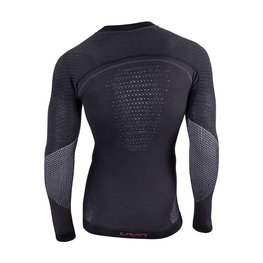 UYN Cycling long sleeve t-shirt - FUSYON MERINO - black