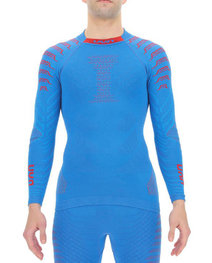 UYN Cycling long sleeve t-shirt - RESILYON  - blue/red