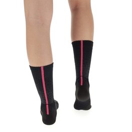 UYN Cyclingclassic socks - AERO WINTER LADY - black/pink