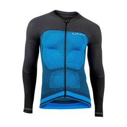 UYN Cycling winter long sleeve jersey - BIKING ALPHA - blue/black