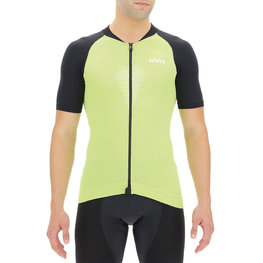 UYN Cycling short sleeve jersey - BIKING GRANFONDO - black/green