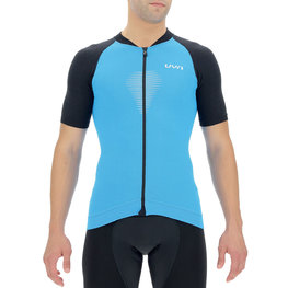 UYN Cycling short sleeve jersey - BIKING GRANFONDO - blue/black