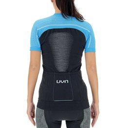 UYN Cycling short sleeve jersey - GRANFONDO LADY - blue/black