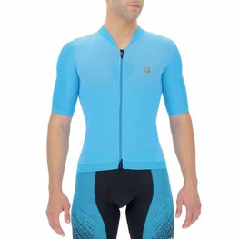UYN Cycling short sleeve jersey - BIKING AIRWING - blue