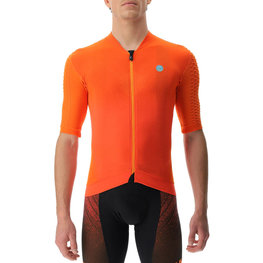 UYN Cycling short sleeve jersey - BIKING AIRWING - black/orange